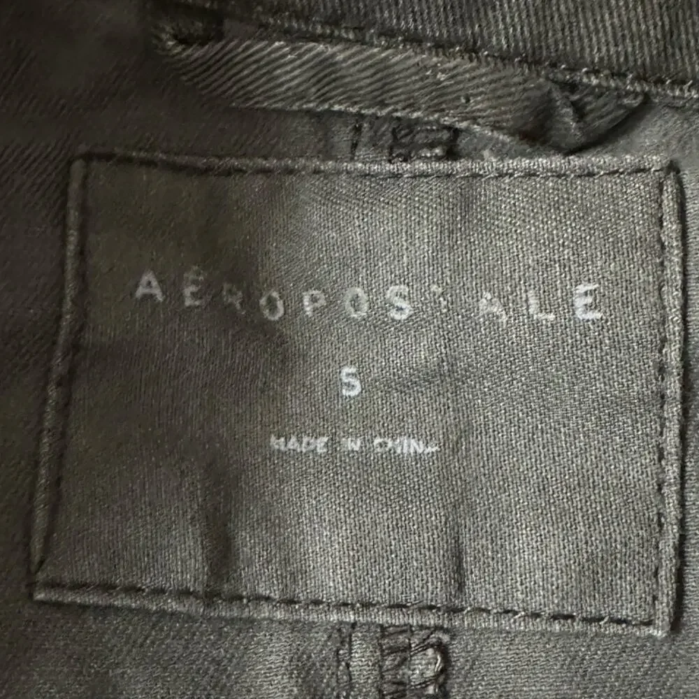 Aeropostale Olive Green Camo Military Utility Jacket Women's S Gorpcore Cotton